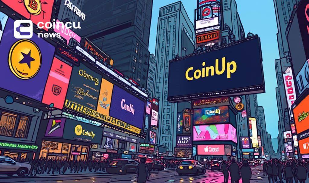 CoinUp在时代广场的纳斯达克屏幕上首次亮相