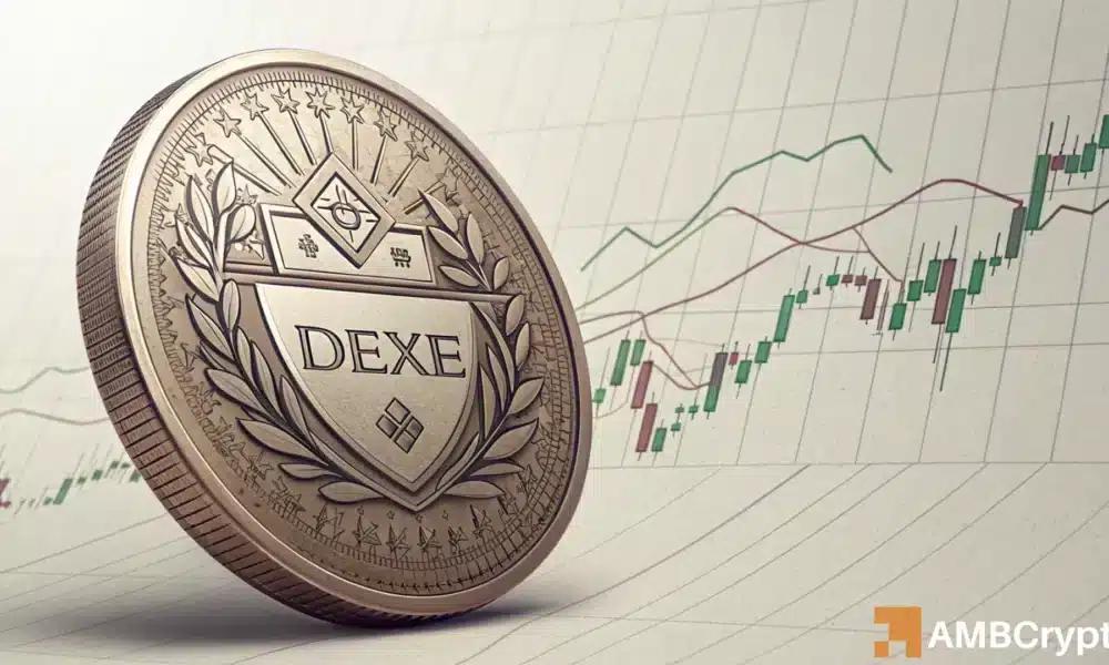 由于530万美元的抛售引发价格下跌,DEXE接近KEY支撑位!